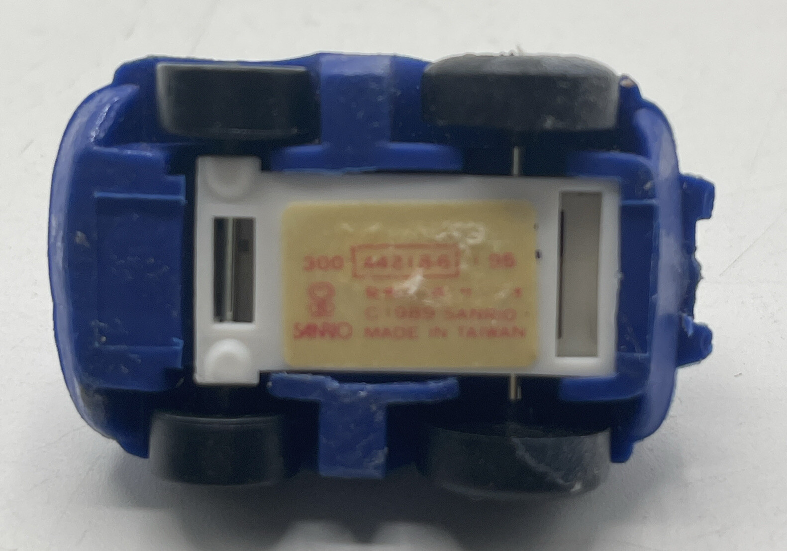 Vintage PORSCHE 930 BLUE RUBBER/PLASTIC PULL BACK FRICTION Sanrio
