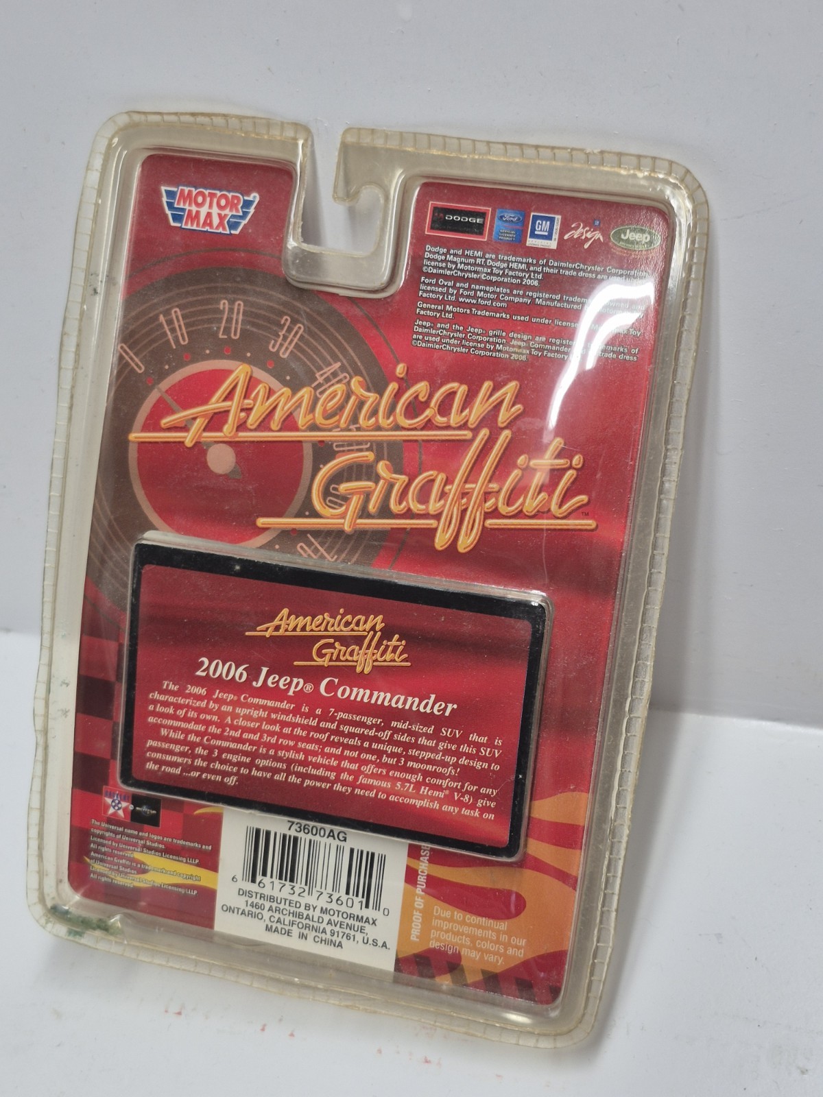 American Graffiti 2006 Jeep Commander Black NOS 1/64 NIP