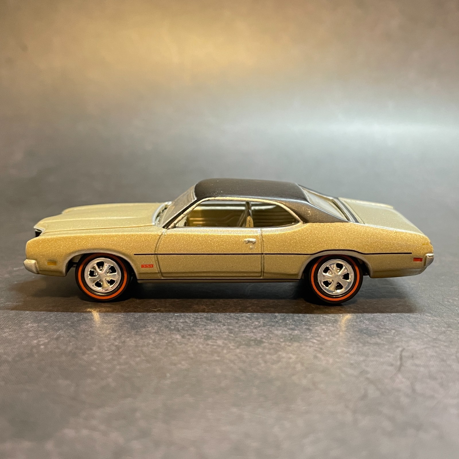 1970 Mercury Montego MX Brougham *Light Gold* 1/64 Premium Diecast w/ Redlines