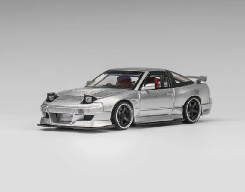 1/64 Metal NISSAN 180SX w/ Pop Up/Interior/Engine Model Car -IRIDESCENCE-