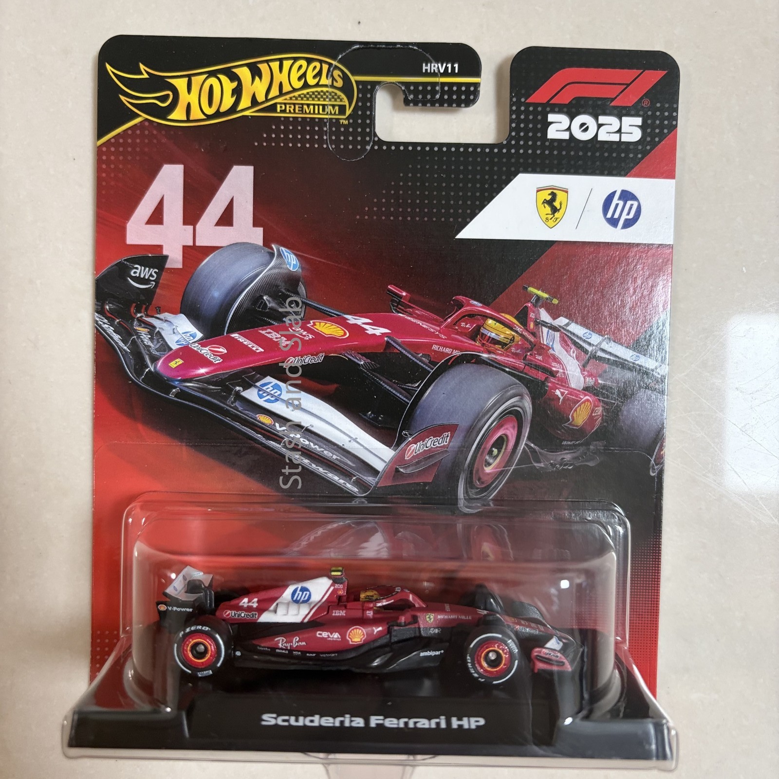 Hot Wheels Premium 1:64 Ferrari F1 Lewis Hamilton 44 Car HRV11 Mattel In Stock