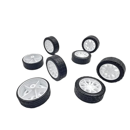 8PCS Toy Car Wheels 30mm Rubber Tire for Remote Control Car RC Car DIY 2X30mm