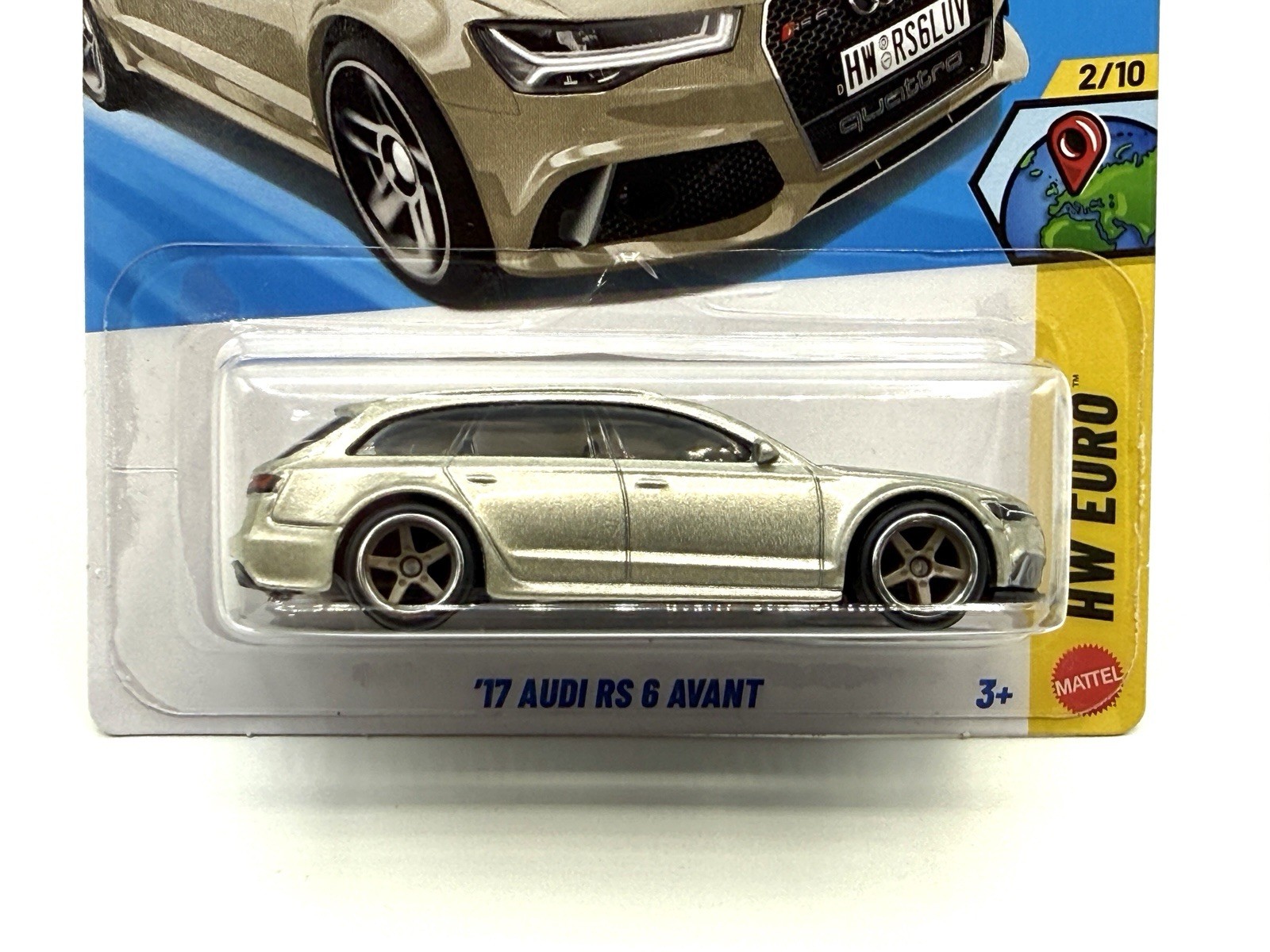 2026 Hot Wheels ‘17 Audi RS 6 Avant (#66) SUPER CUSTOM WHEEL SWAP by AEB