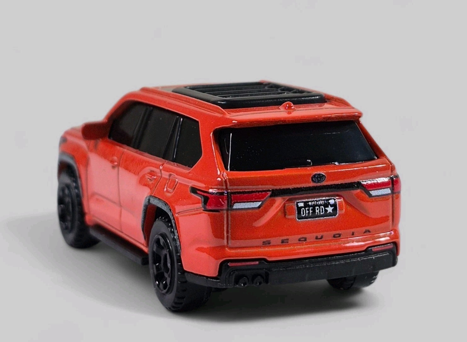 2024 TOYOTA SEQUOIA TRD PRO Diorama Collectible DieCast Model 1:64 Orange LOOSE