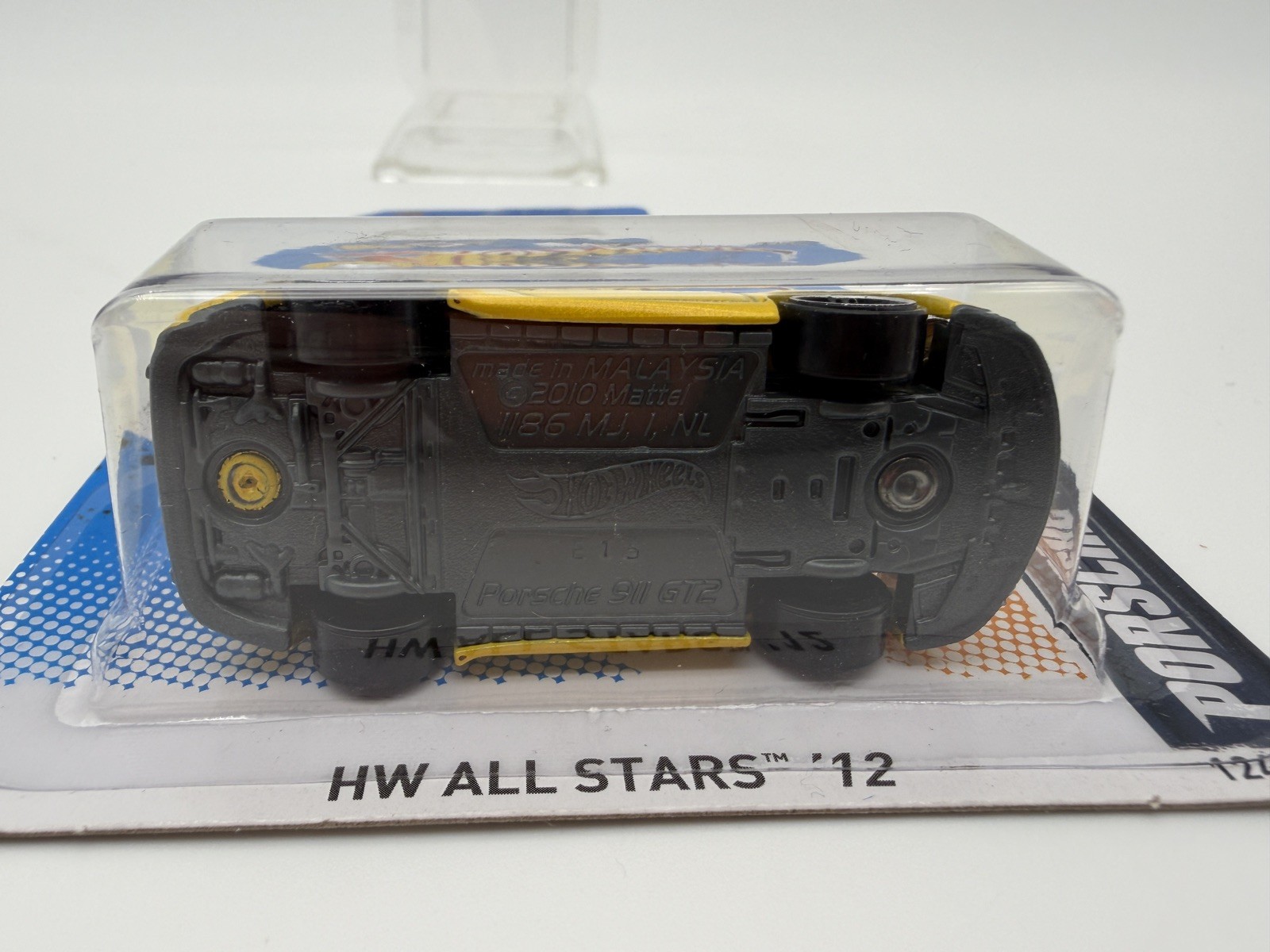 2012 Hot Wheels HW All Stars Porsche 997.2 911 GT2 YELLOW Walmart Exclv RARE