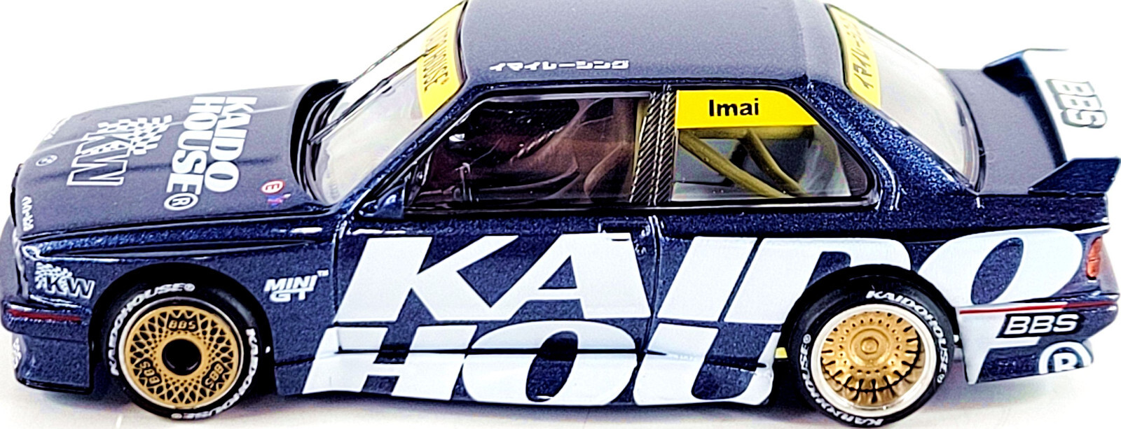 Kaido House x Mini GT BMW M3 Kaido Works V1 KHMG154 🟦⬜🟨 1/64