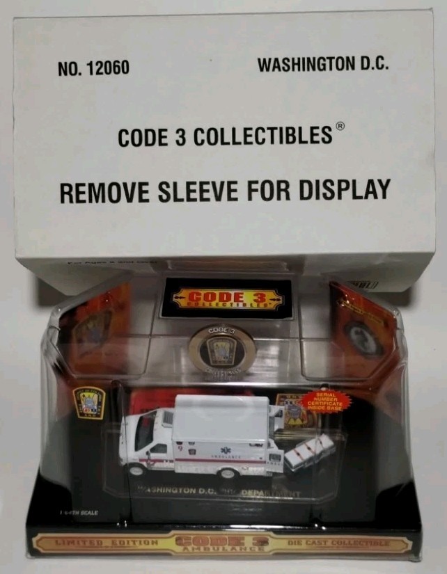 Code 3 – Ford Ambulance 9 E-350 – Washington, DC – Model #12060