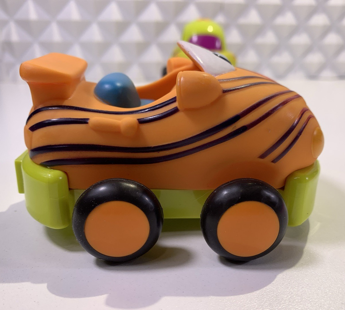 3 BATTAT Parents Pull Back and Go Cars Soft Vinyl