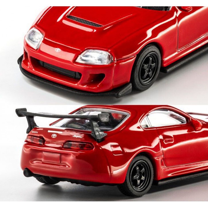 NEW 2026 Majorette Collection Series *1995 TOYOTA SUPRA* Red Coupe Plastic Case