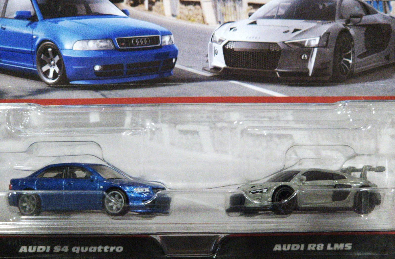 Hot Wheels Audi S4 Quattro & Audi R8 LMS Car Culture Premium 2-Car Set