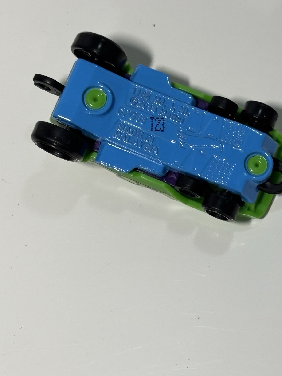 Hot Wheels2014 Loopster Green 1:64 Diecast 2 3/4″ Roller Coaster Car W Riders