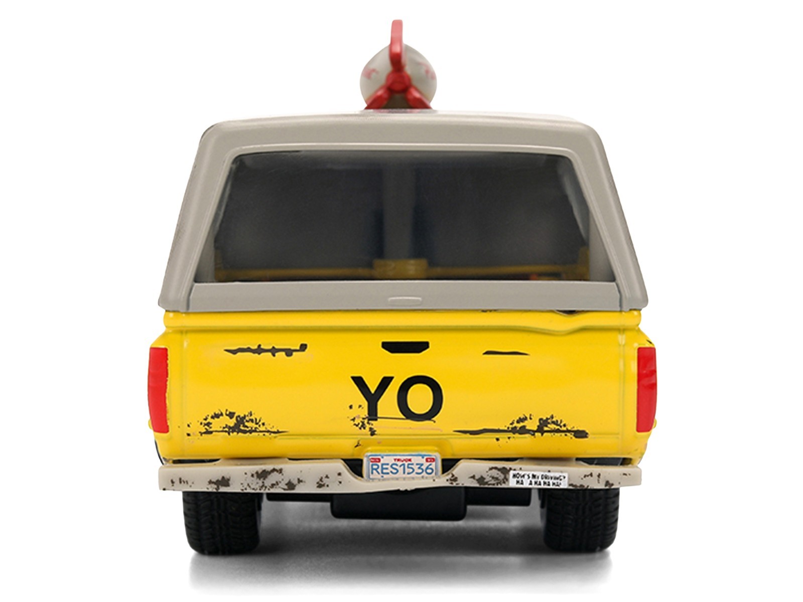 PIZZA PLANET TRUCK YELLOW WEATHERED “TOY STORY” 1/32 DIECAST MODEL BY JADA 36301
