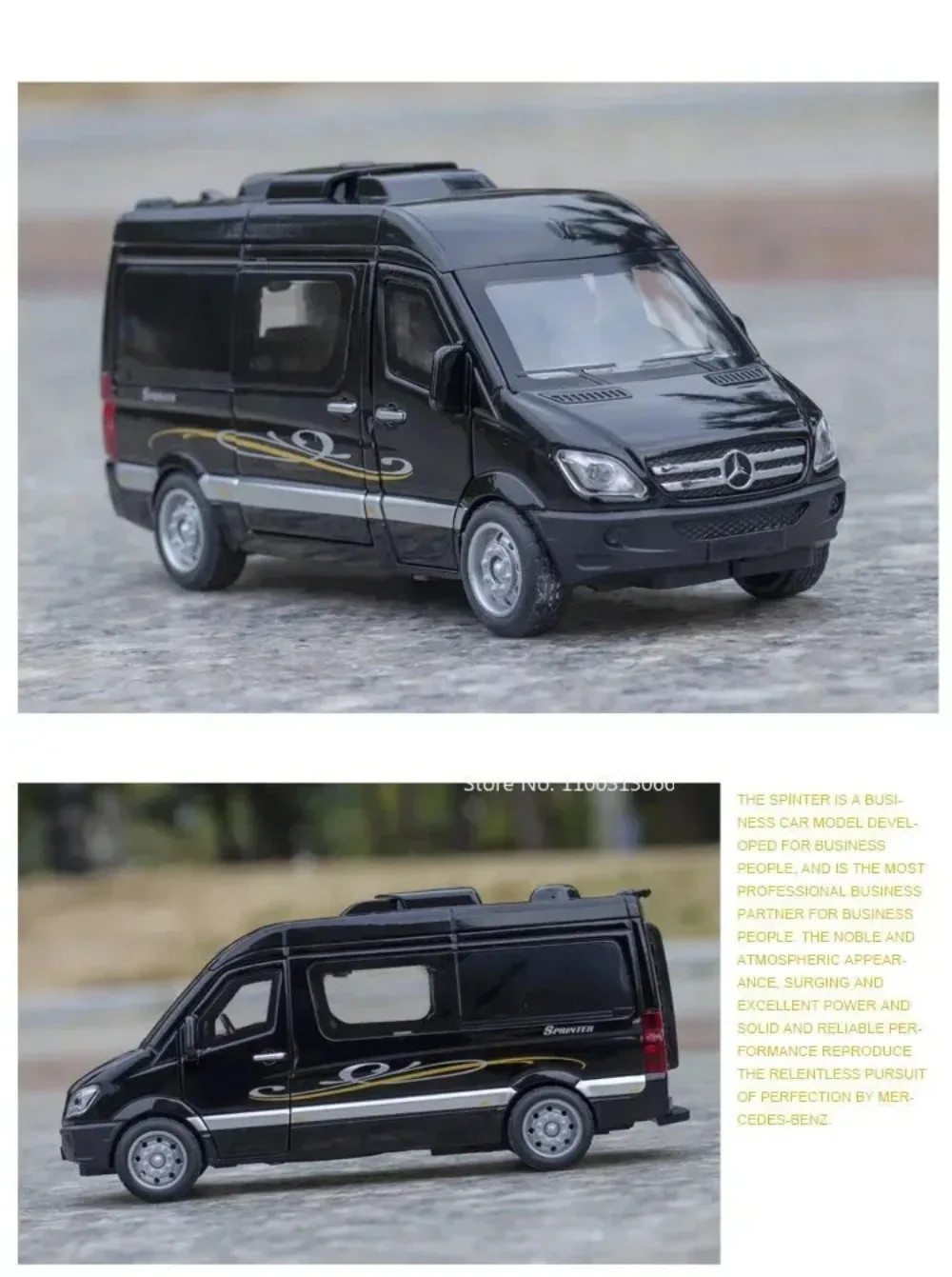 1:32 Sprinter Coaster Alloy Diecast Toys Cars Models Vehicles Pull Back with Sou