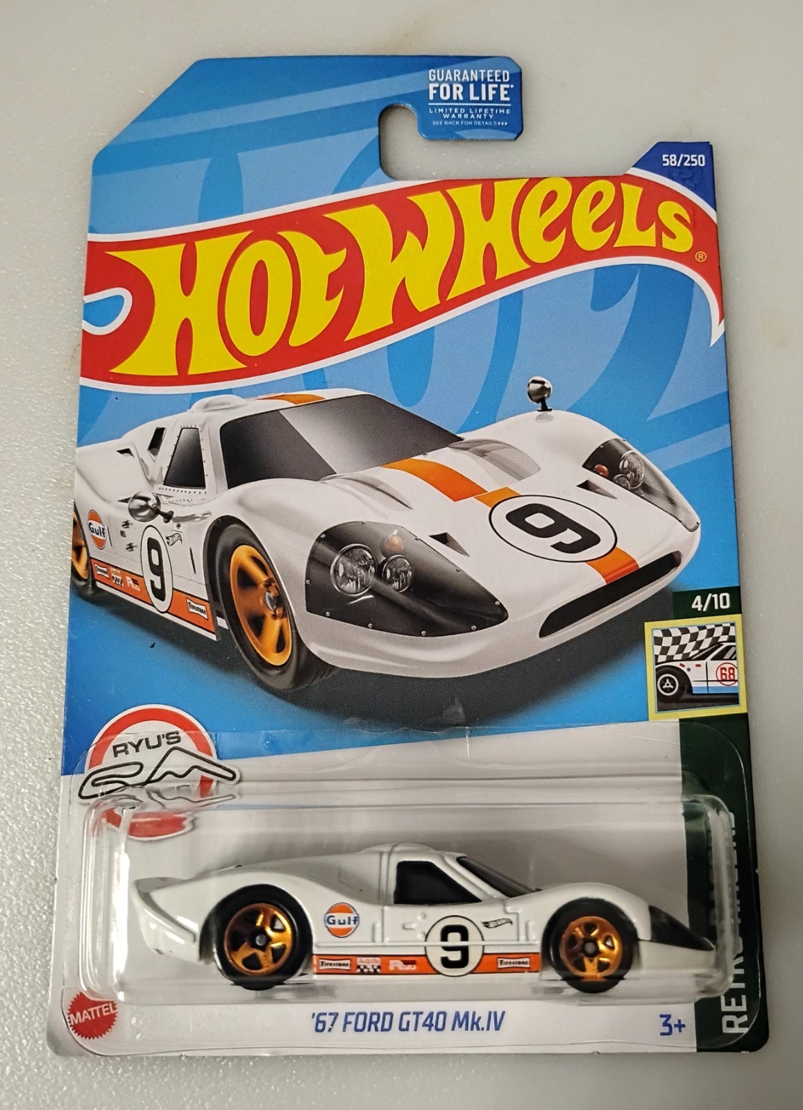 Hot Wheels ’17 Ford GT, Ford GT40, ’67 Ford GT40 Mk.IV, Ford GT-40 Lot 8
