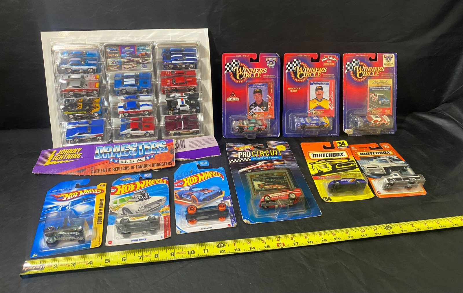 Johnny Lightning Dragsters + Hot Wheels Pro Circuit + Winner’s Circle Earnhardt