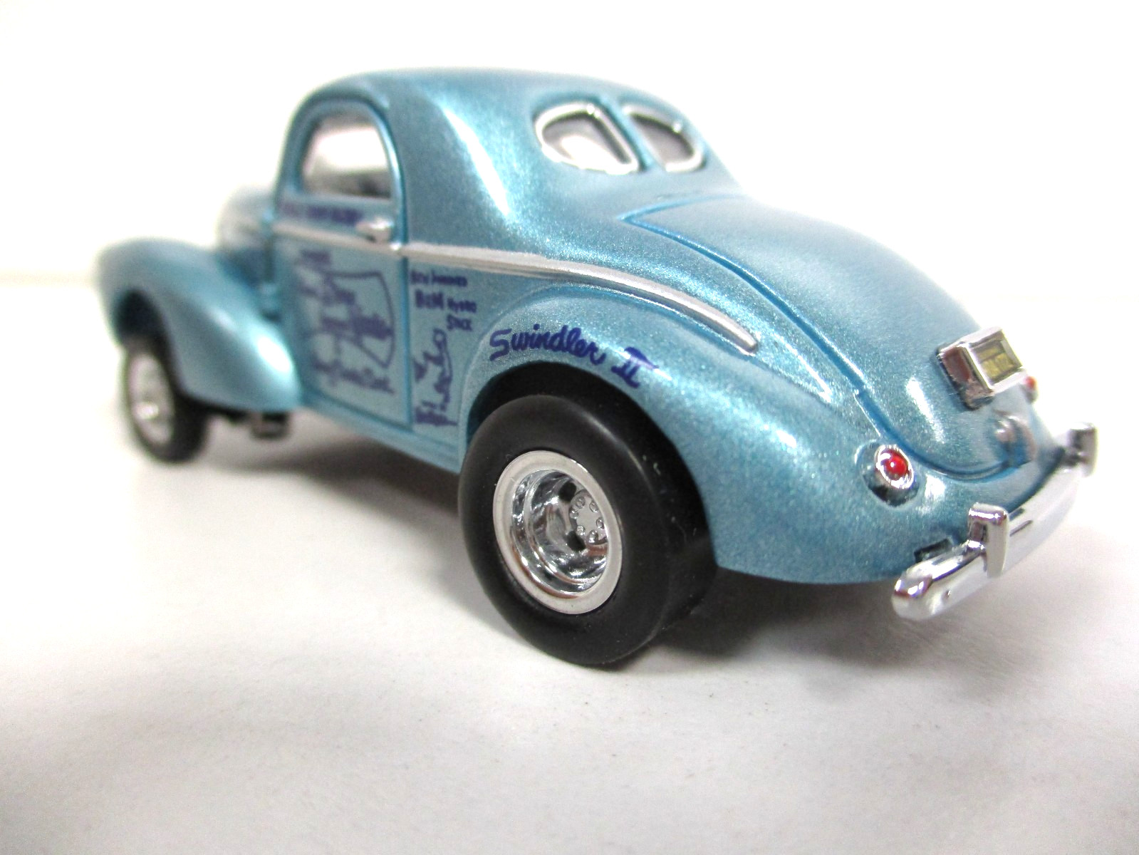 HOT WHEELS STONE WOODS COOK SWINDLER II 1941 WILLYS GASSER DRAG CAR REAL RIDERS