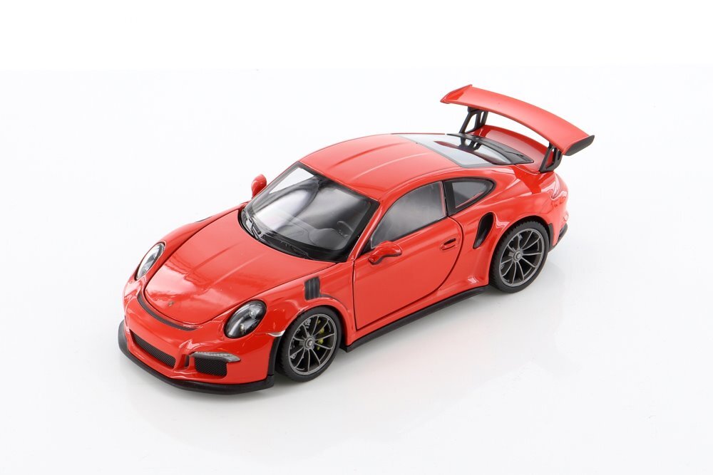 Porsche 911 GT3 RS, Red – Welly 24080/4D – 1/24 scale Diecast Model Toy Car