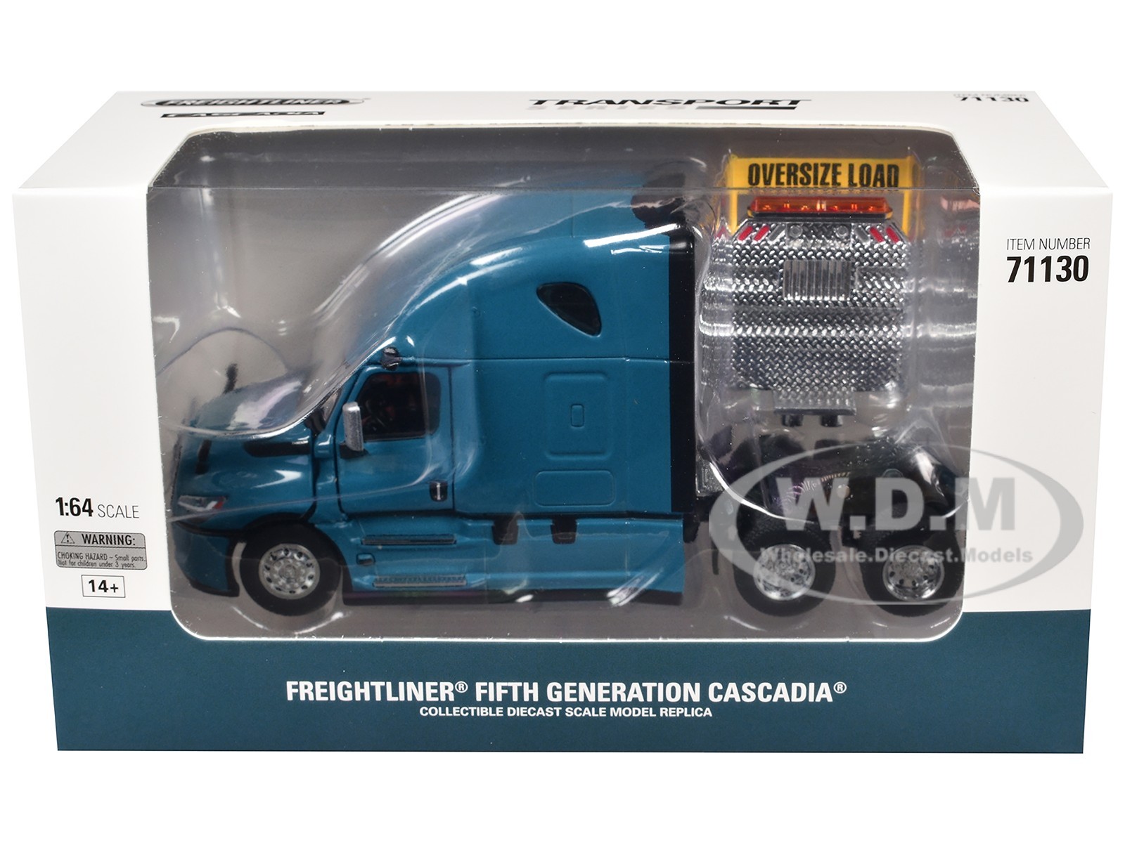2025 FREIGHTLINER CASCADIA GEN-5 TRUCK BLUE 1/64 MODEL BY DIECAST MASTERS 71130