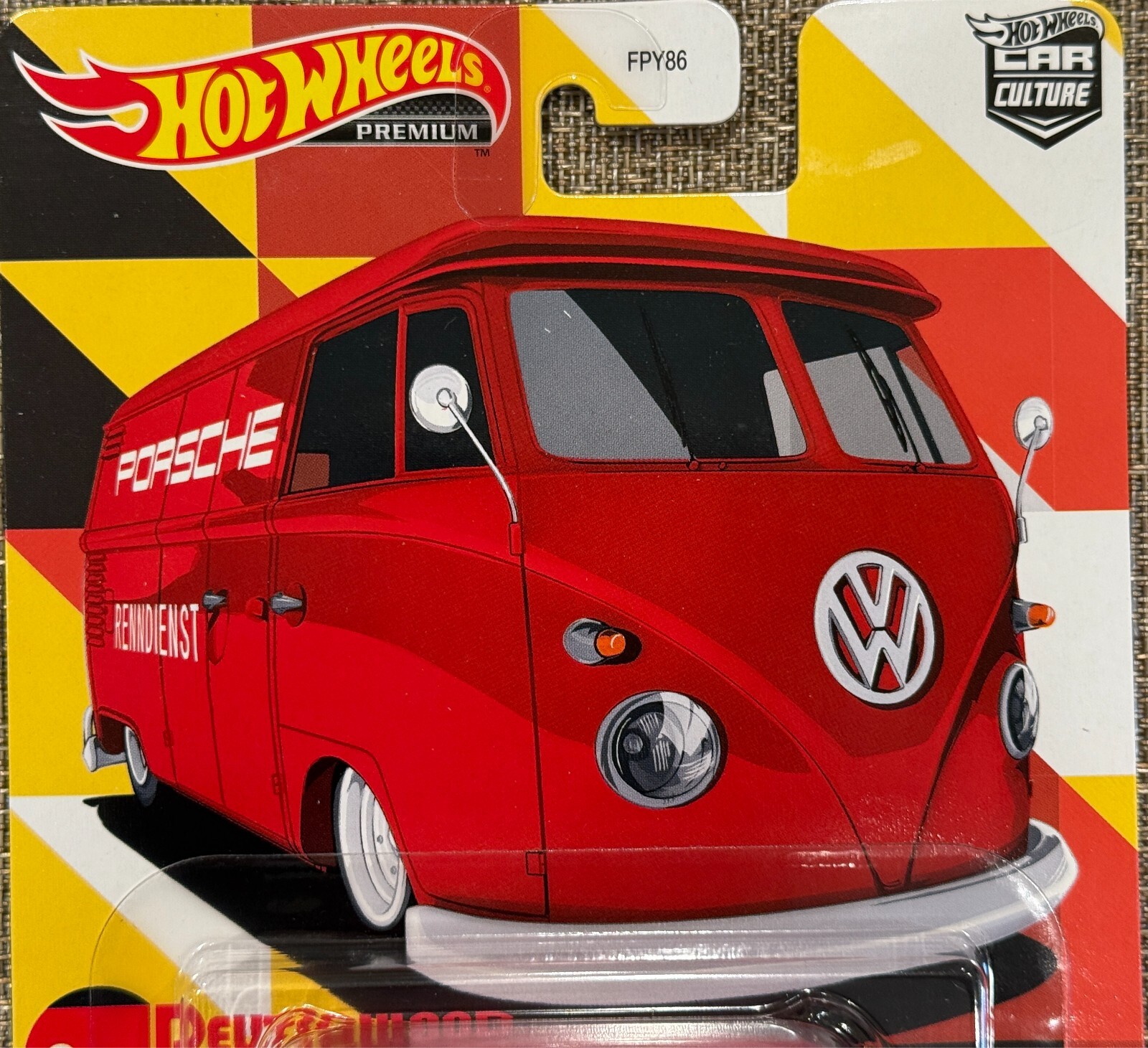 Hot Wheels Deutschland Designs Volkswagen T1 Panel bus,Free Shipping & Protector