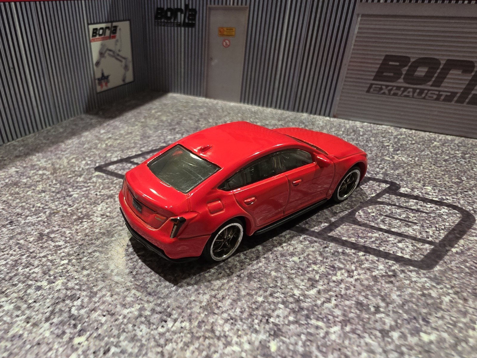 LOOSE 2022 MATCHBOX RED 2021 CADILLAC CT5-V BLACKWING WHEEL SWAP REAL RIDERS