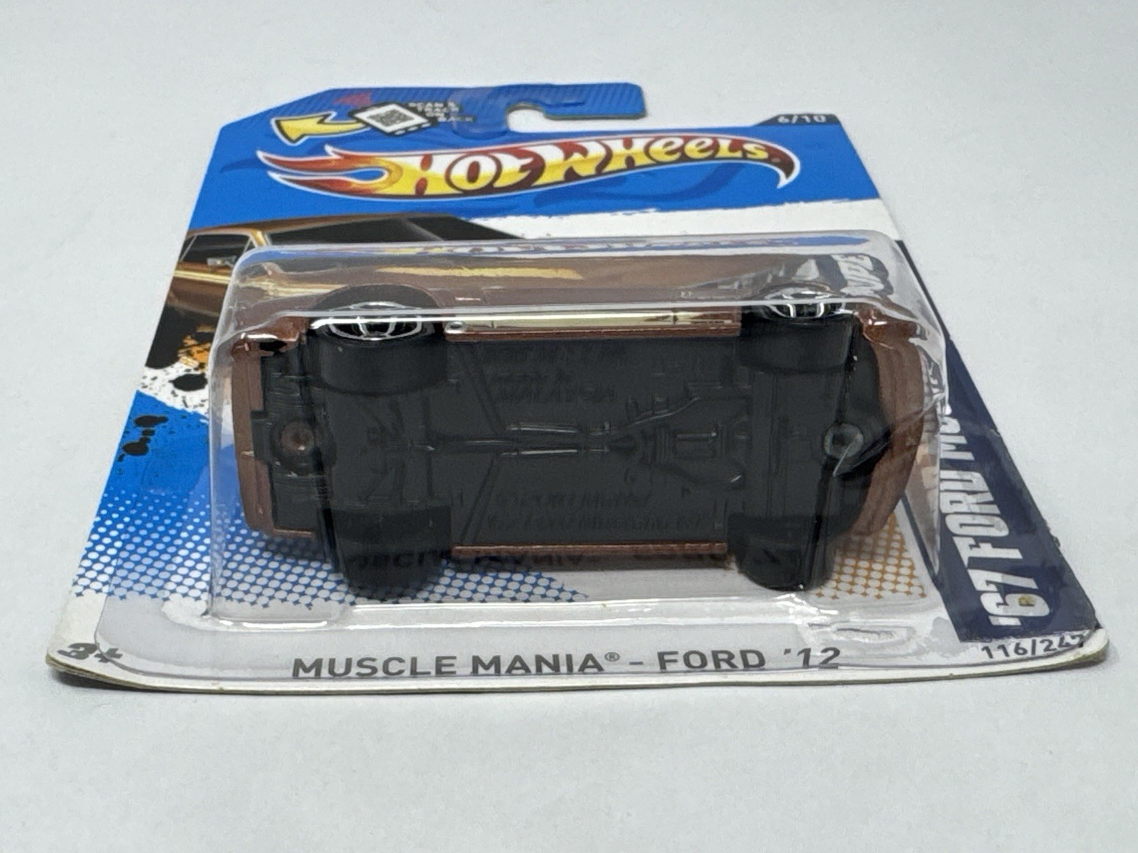 Hot Wheels 2012 Muscle Mania Copper Bronze ‘67 Ford Mustang Coupe #116 A1