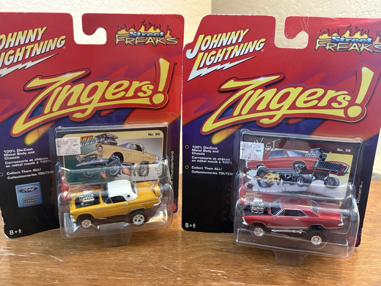 Johnny Lightning Assorted Lot of 9 Cars New Zingers Elvis Wicked Wagon