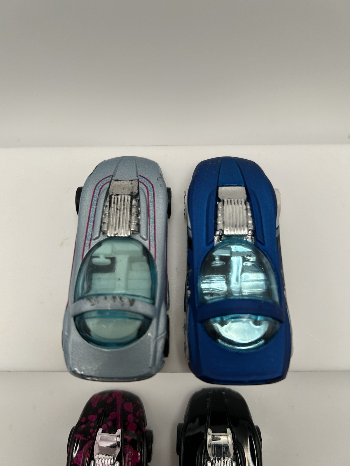 Hot Wheels 1990’s Silhouette II Lot of 4: Black/Purple, Black, Silver, Blue. 15
