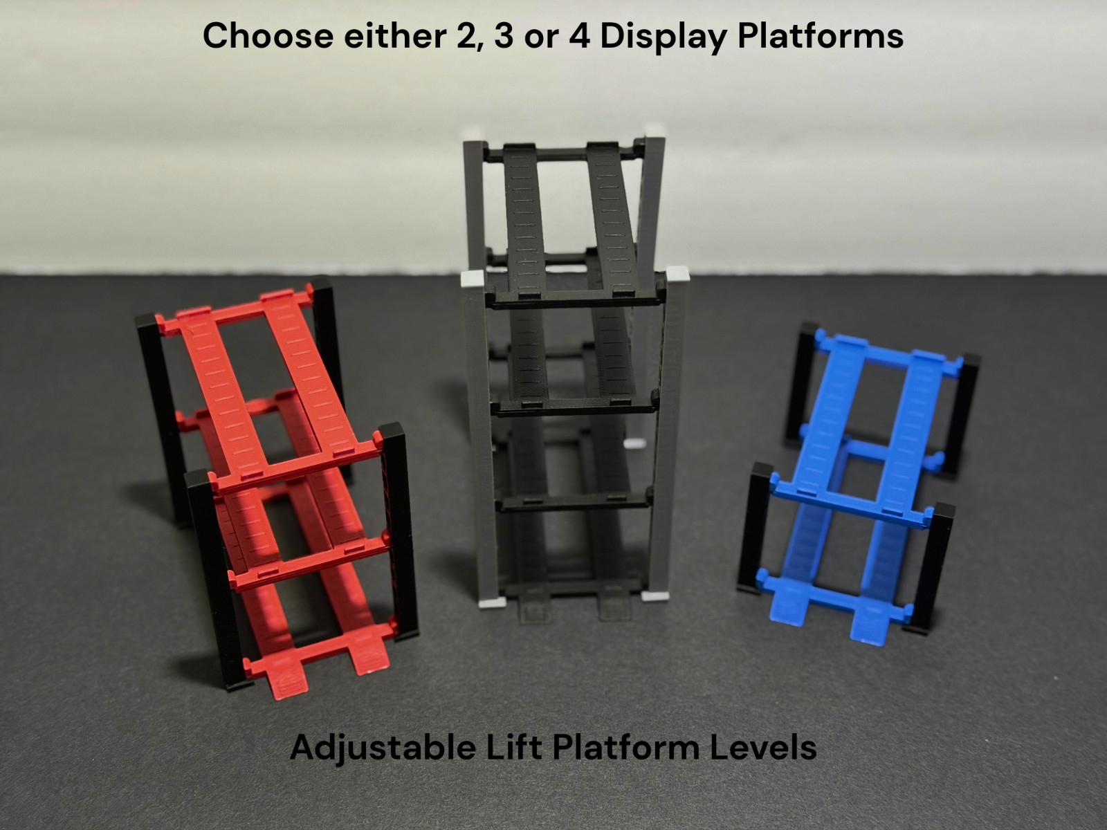 4-Post Car Lift Display for Diecast Cars 1:64 Scale