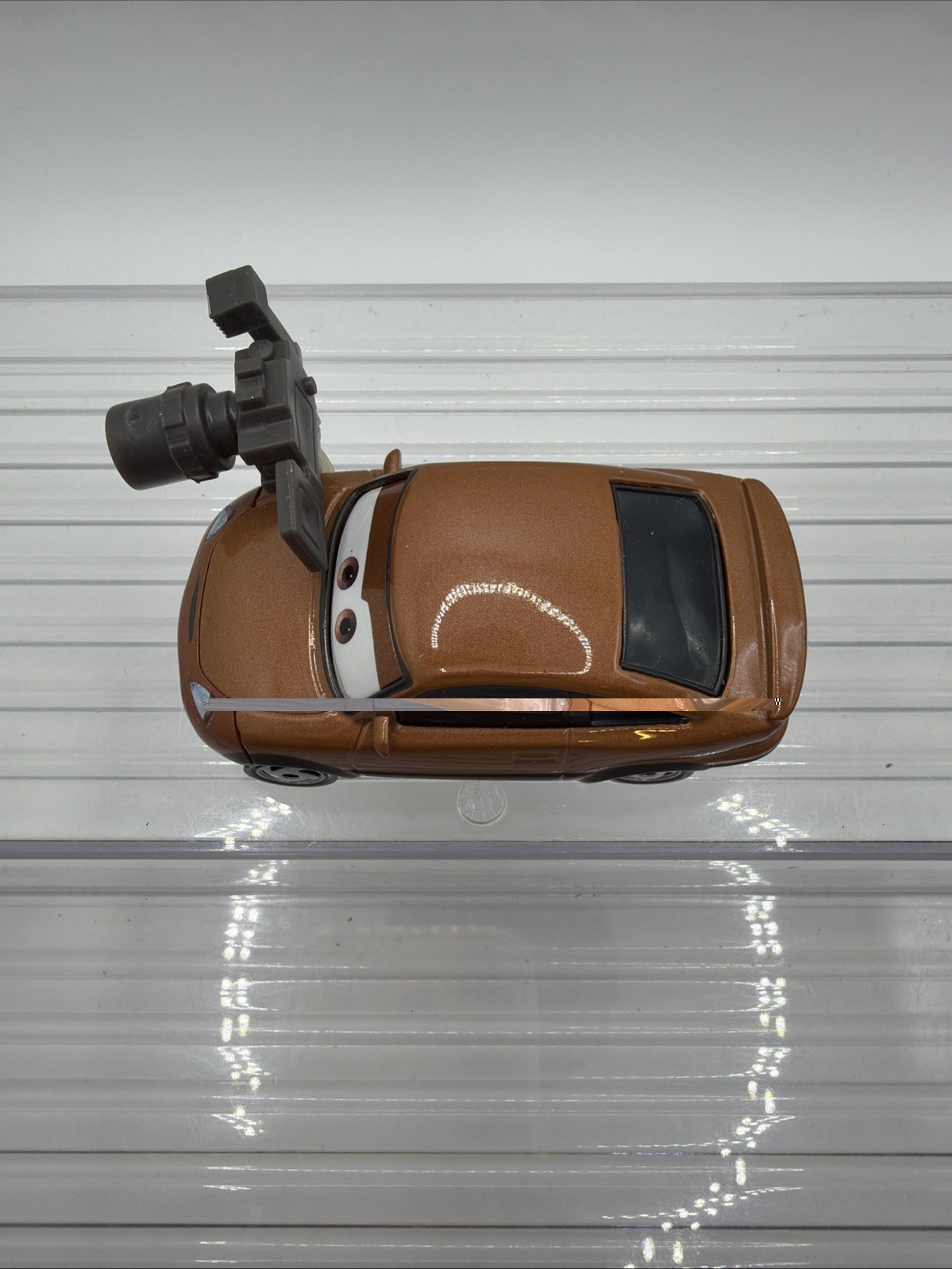 Mattel Disney Pixar Cars Diecast Cora Copper Reporter Camera 1:55