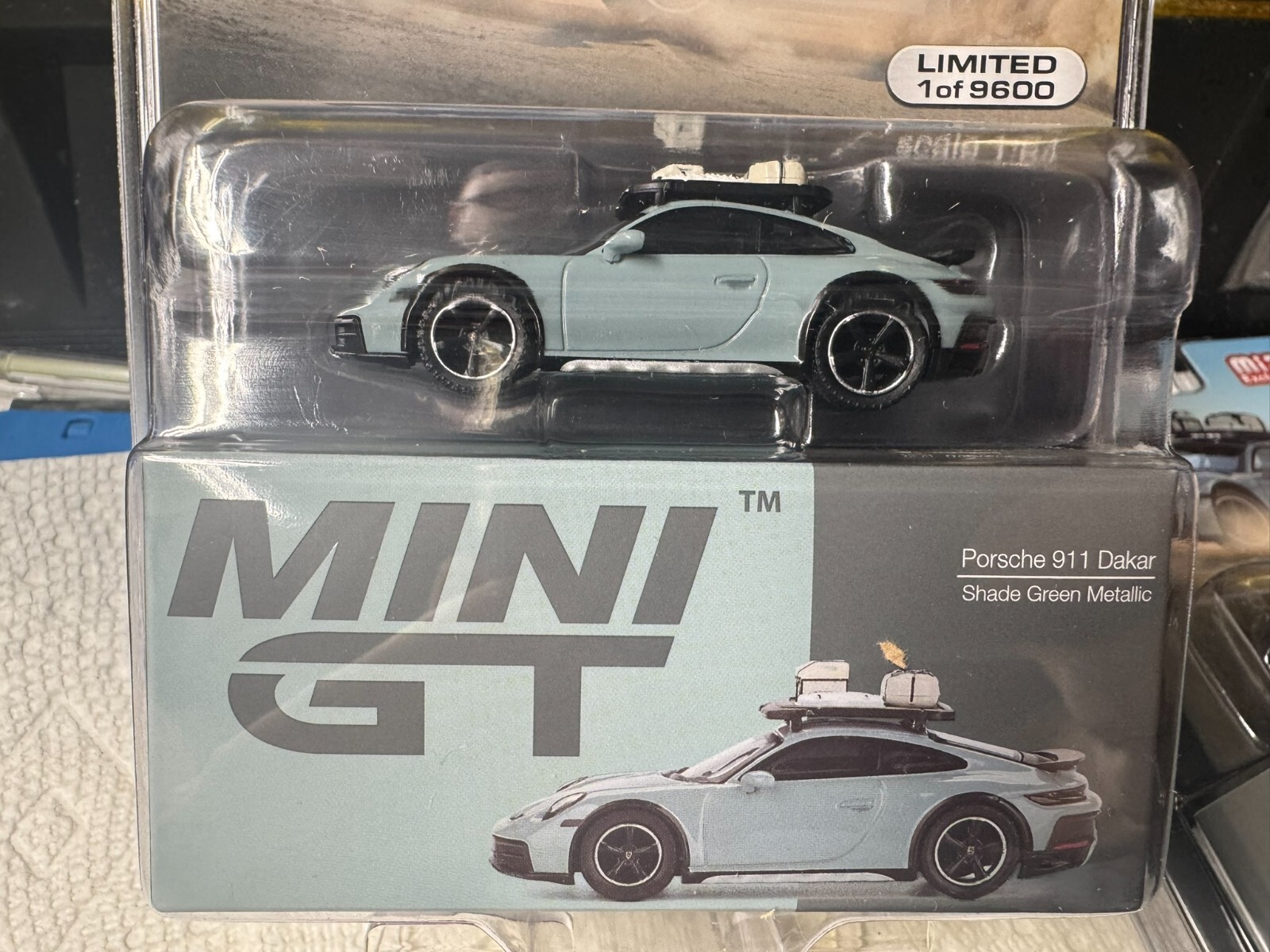 1:64 MiniGT Porsche 911 Daker Shade Green Metallic MGT00780-MJ TSM Model