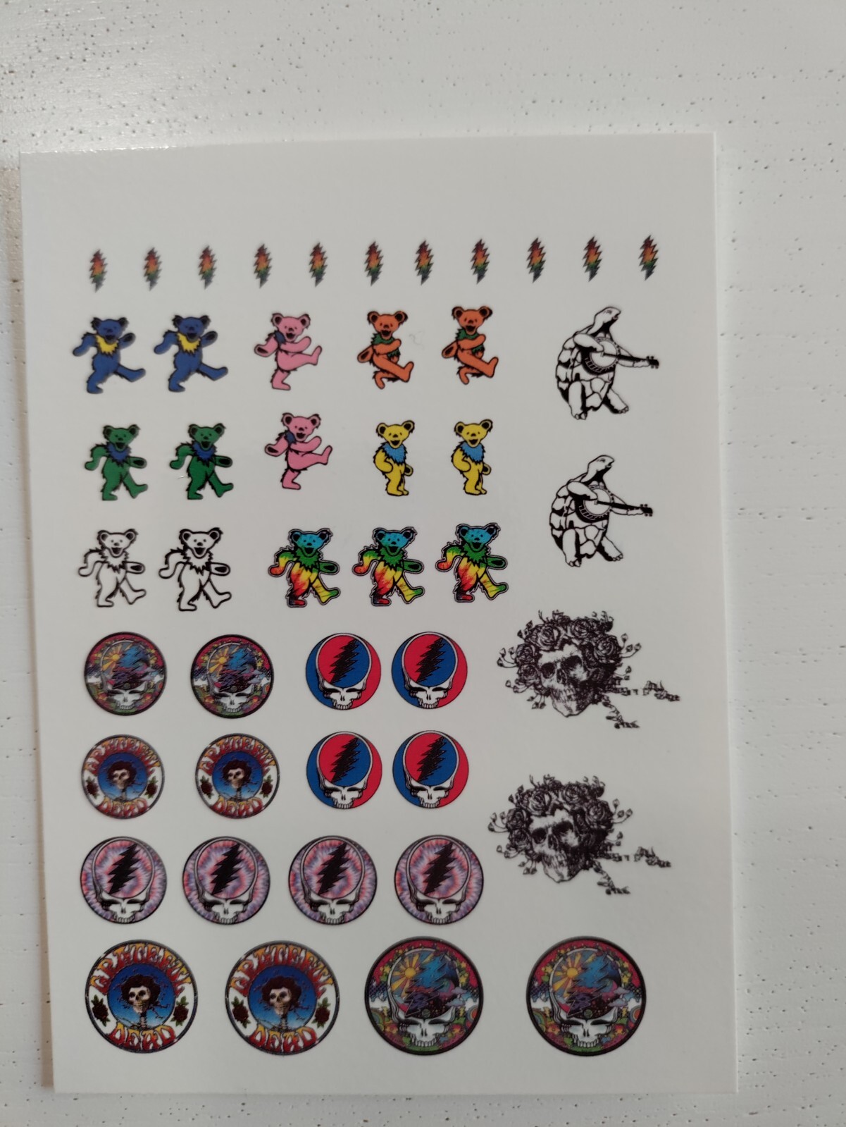 1/64 for hot wheels waterslide decals grateful dead MADE IN THE USA!