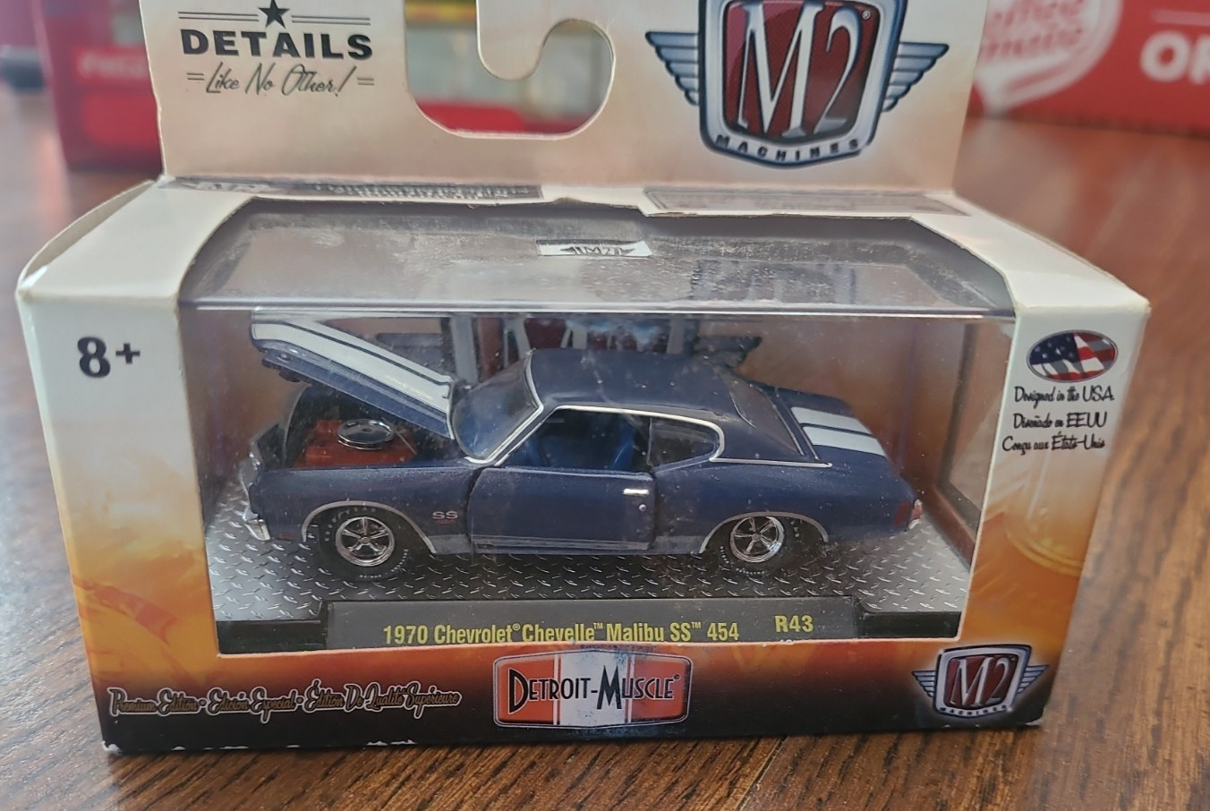 M2 Machines Detroit Muscle 1970 Chevrolet Chevelle SS 454 Blue/White New in Box