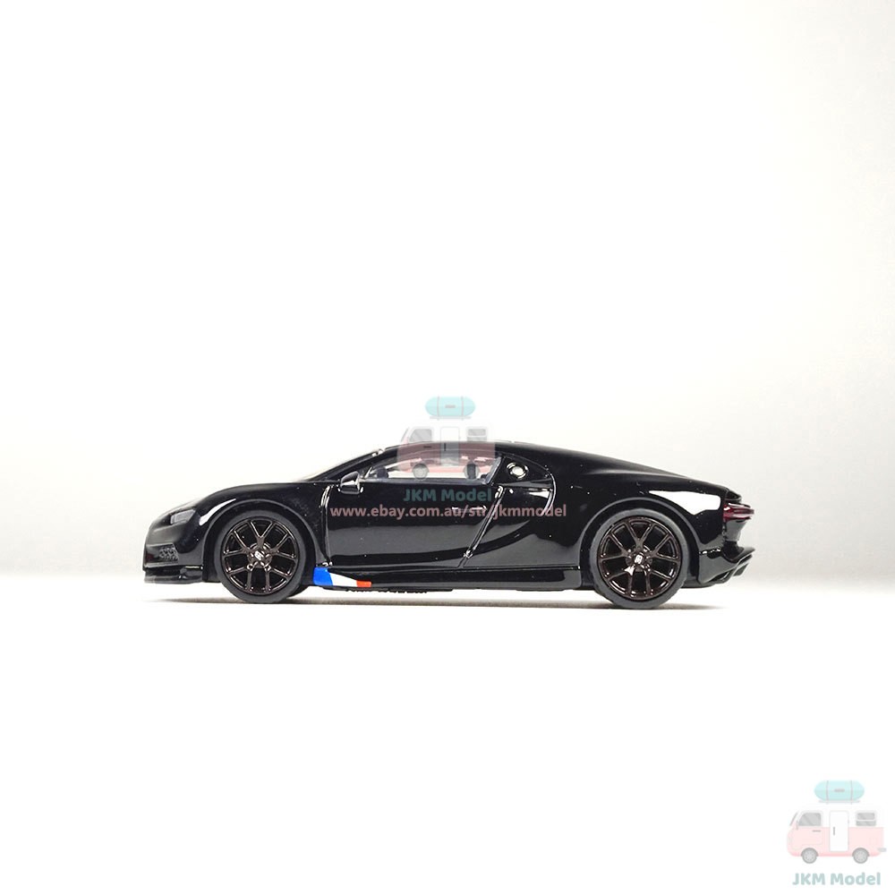 1/64 Bugatti Chiron Model Car Diecast Vehicle Collection Kids Gift Black