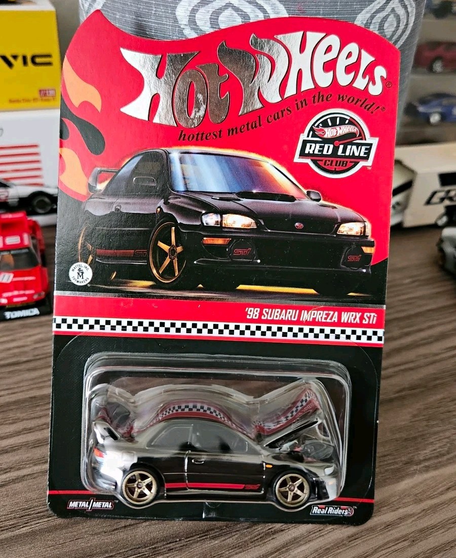 Hot Wheels RLC 1:64 1998 Subaru Impreza WRX STi Black Real Riders Unopened