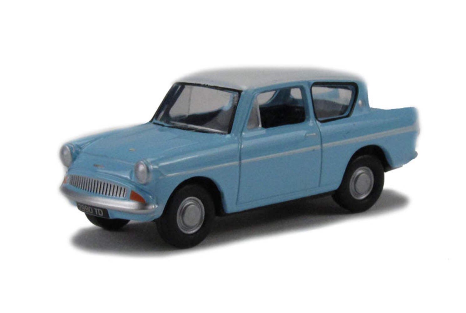 Oxford Diecast 1:76 Ford Ford Anglia Light Blue And Ermine White 76105007