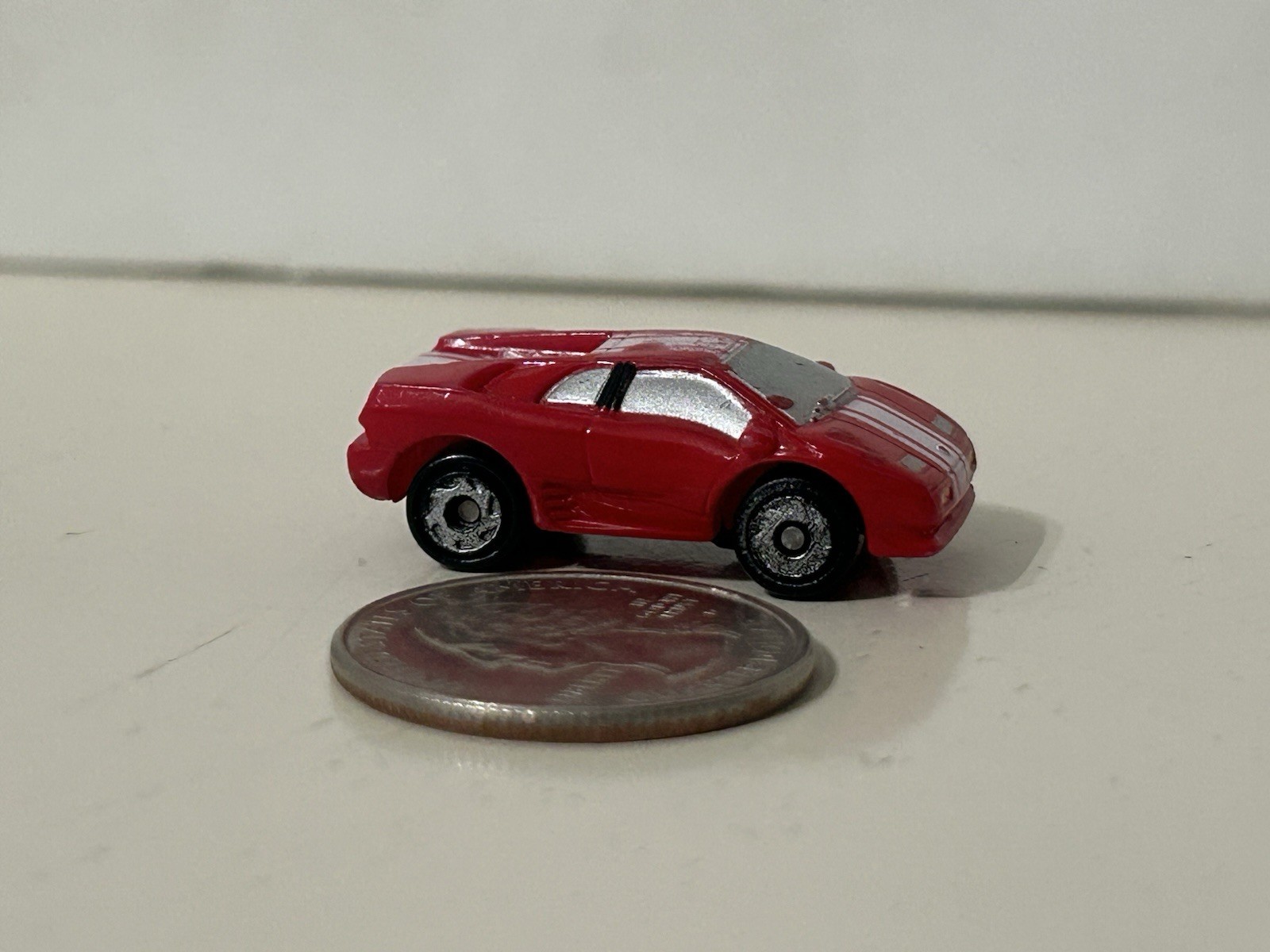 Galoob Micro Machines Lamborghini Diablo Red White Stripes Please See Photos