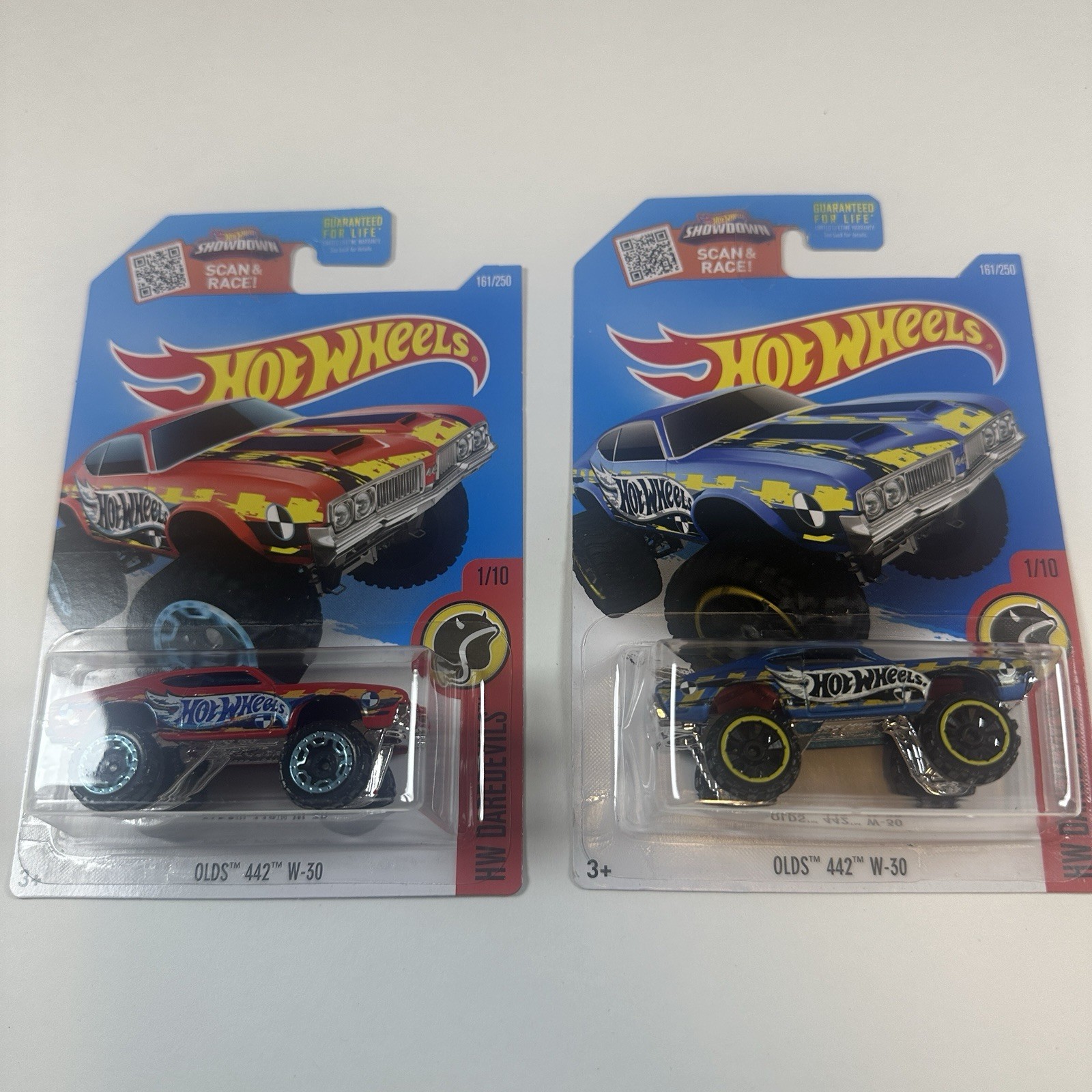 2016 Hot Wheels Olds 442 W-30 Lot of Red & Blue Daredevils 161/250
