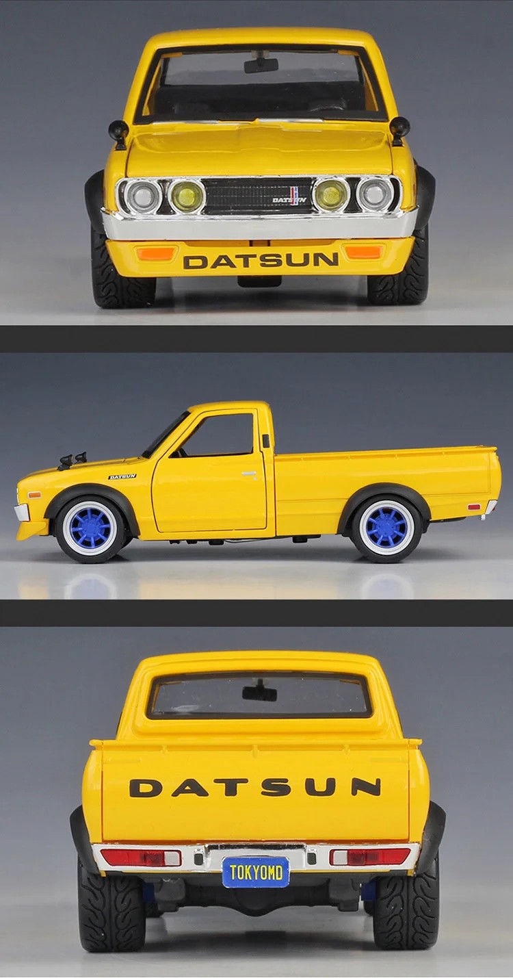 Maisto 1:24 Datsun 620 1973 Pickup Alloy Car Model Diecast Metal Off-road Vehicl