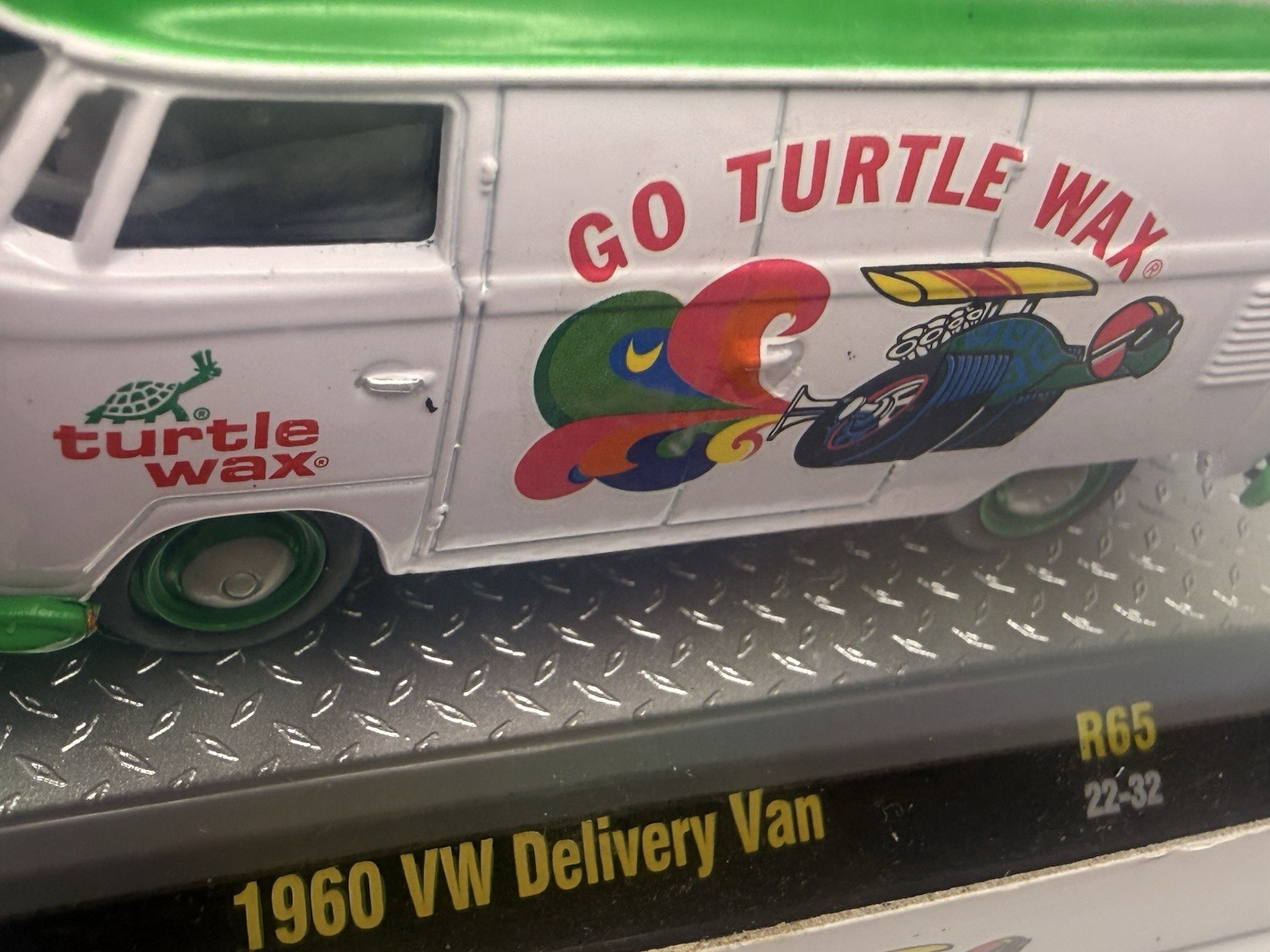 1960 ’60 VW VOLKSWAGEN DELIVERY VAN TURTLE WAX R65 M2 MACHINES DIECAST 2022