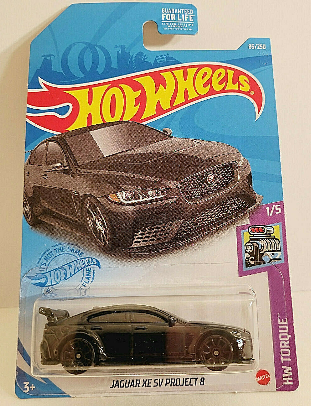 2021 Hot Wheels #85 JAGUAR XE SV PROJECT 8 HW TORQUE 1/5 Black NIP VGC