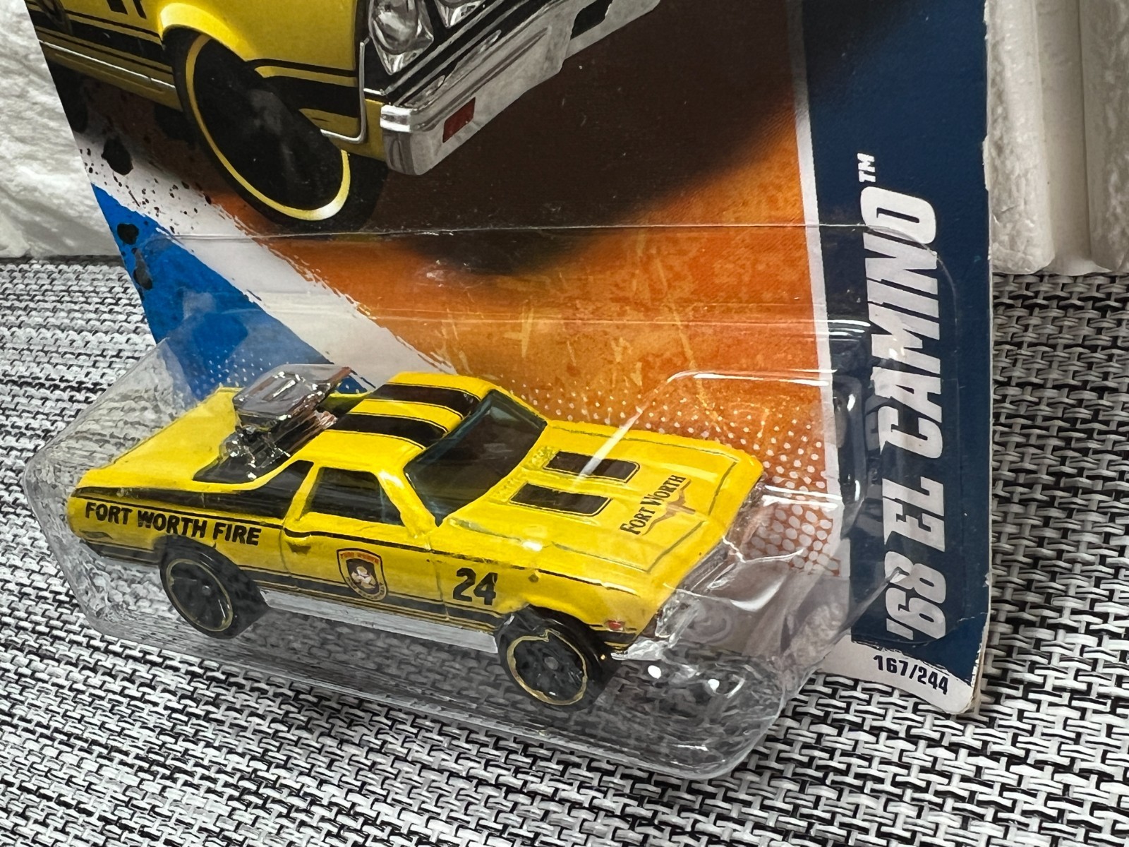Hot Wheels HW Main Street ’11 7/10 ’68 El Camino 167/244 Yellow