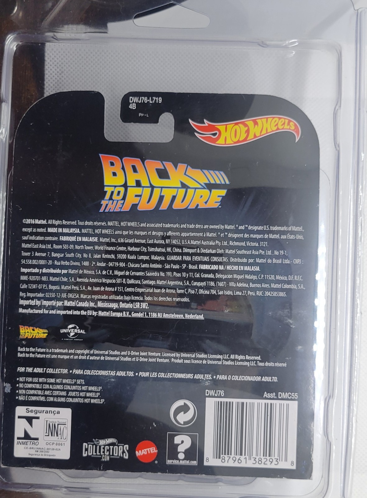 Time Machine Hover Mode Back to The Future Part II Hot Wheels 2015 Retro Series