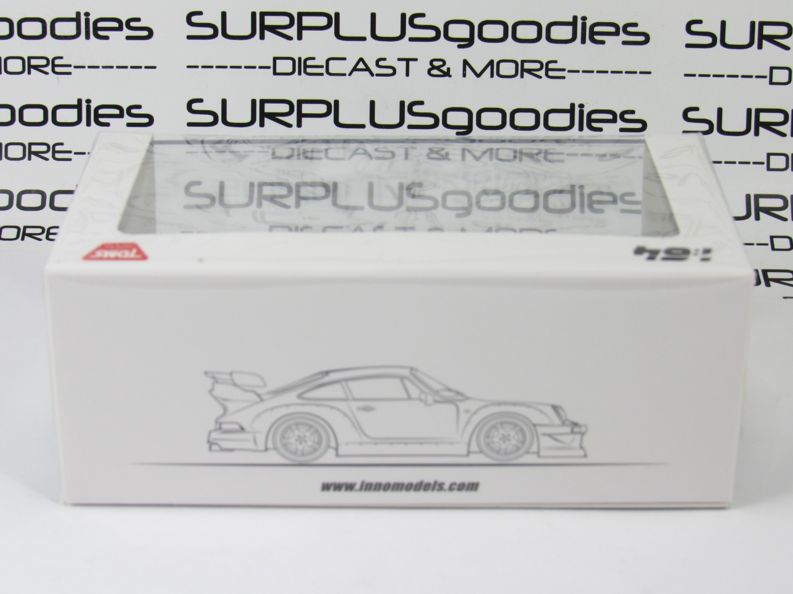 2026 INNO64 Diecast Con Madrid White Matt Matte PORSCHE 930 RWB #IN64-RWB930-DCM