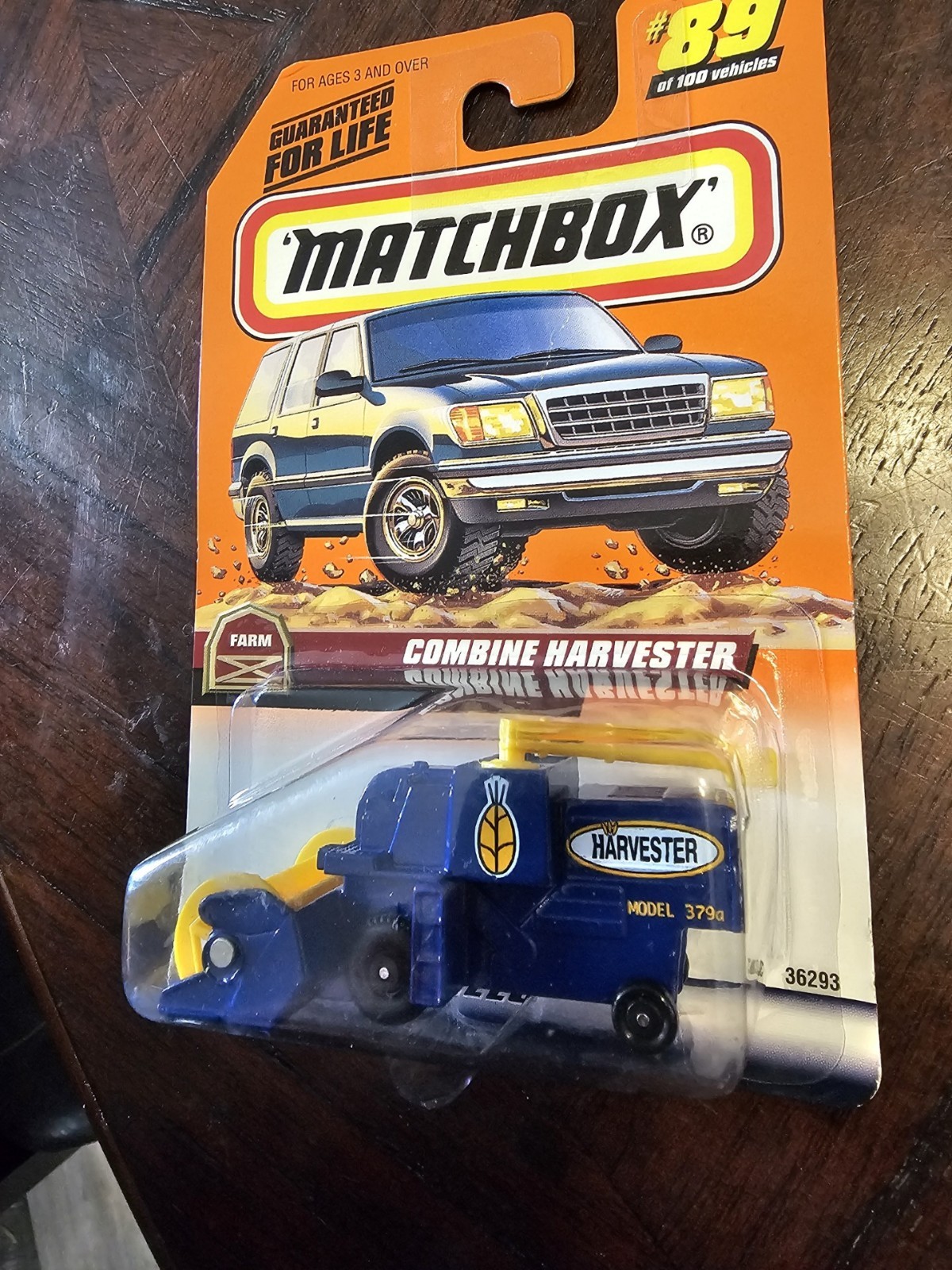 MATCHBOX COMBINE HARVESTER BLUE AND YELLOW #89 of 100 vehicles