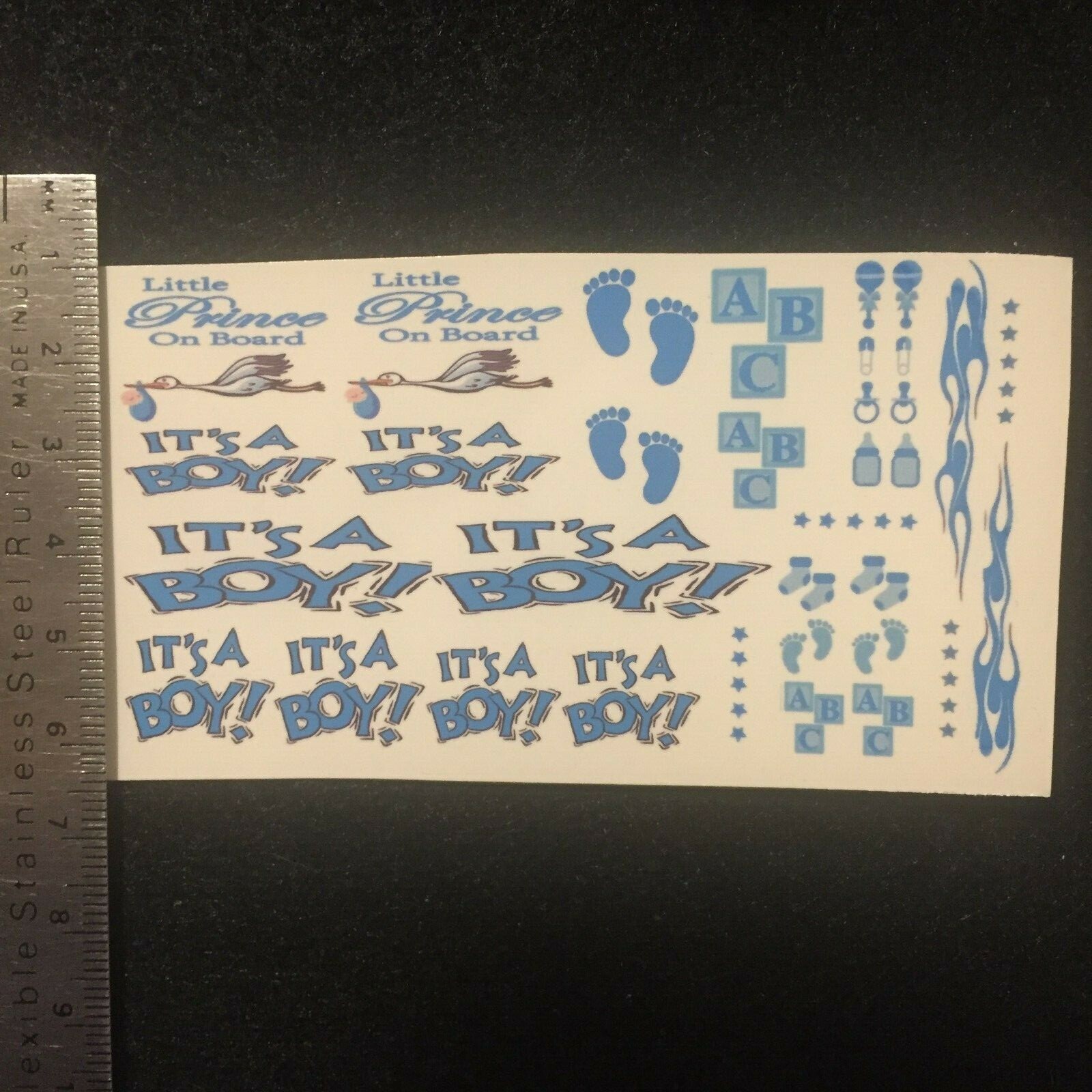 Clear 1:64 Waterslide Decal for JDM VW Silverado Camaro It’s a Boy Reveal