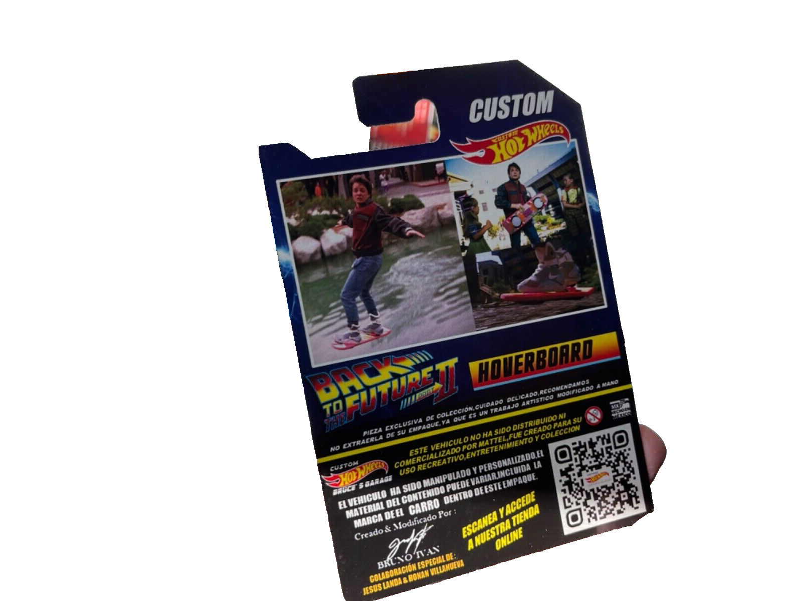 BACK TO THE FUTURE MARTY MC FLY HOVERBOARD package deal doc transmitter miniatur