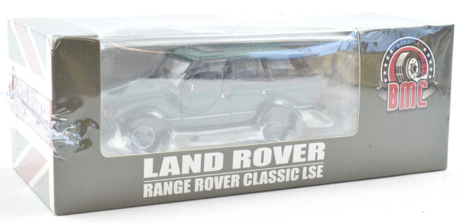 BM Creations 1992 Land Rover Range Rover Classic LSE Green LHD 1:64 Diecast Car