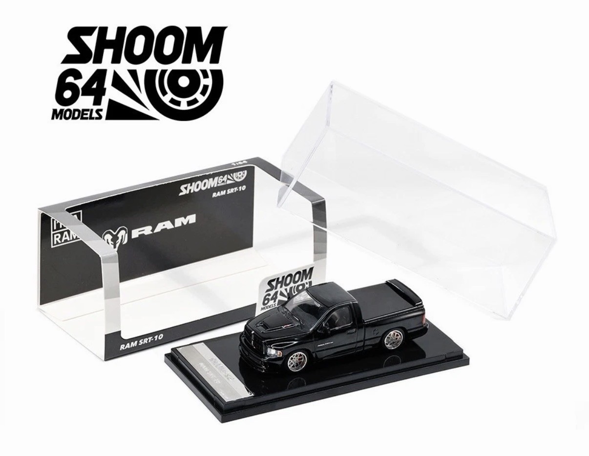 SHOOM64 2003 Dodge Ram SRT-10 Pickup Black 1/64