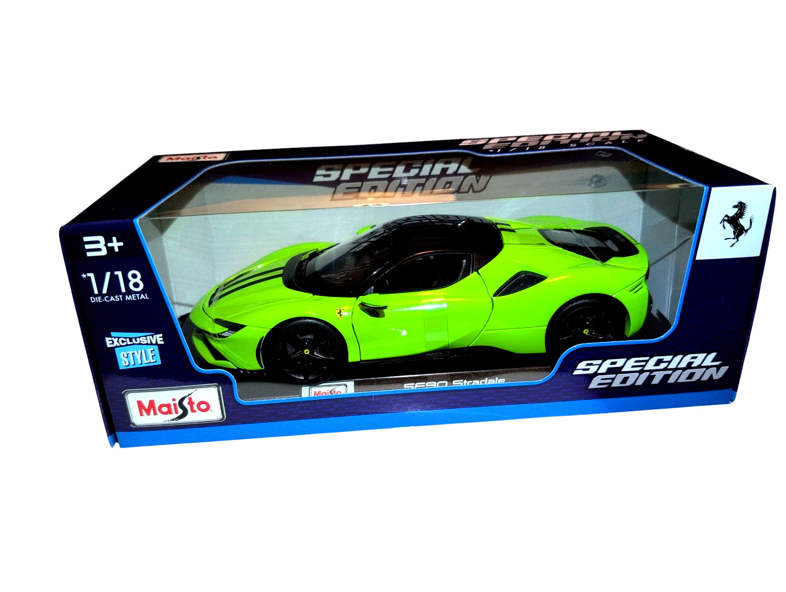 Maisto 1:18 Ferrari SF90 Stradale Special Edition Green Diecast Model Car Boxed