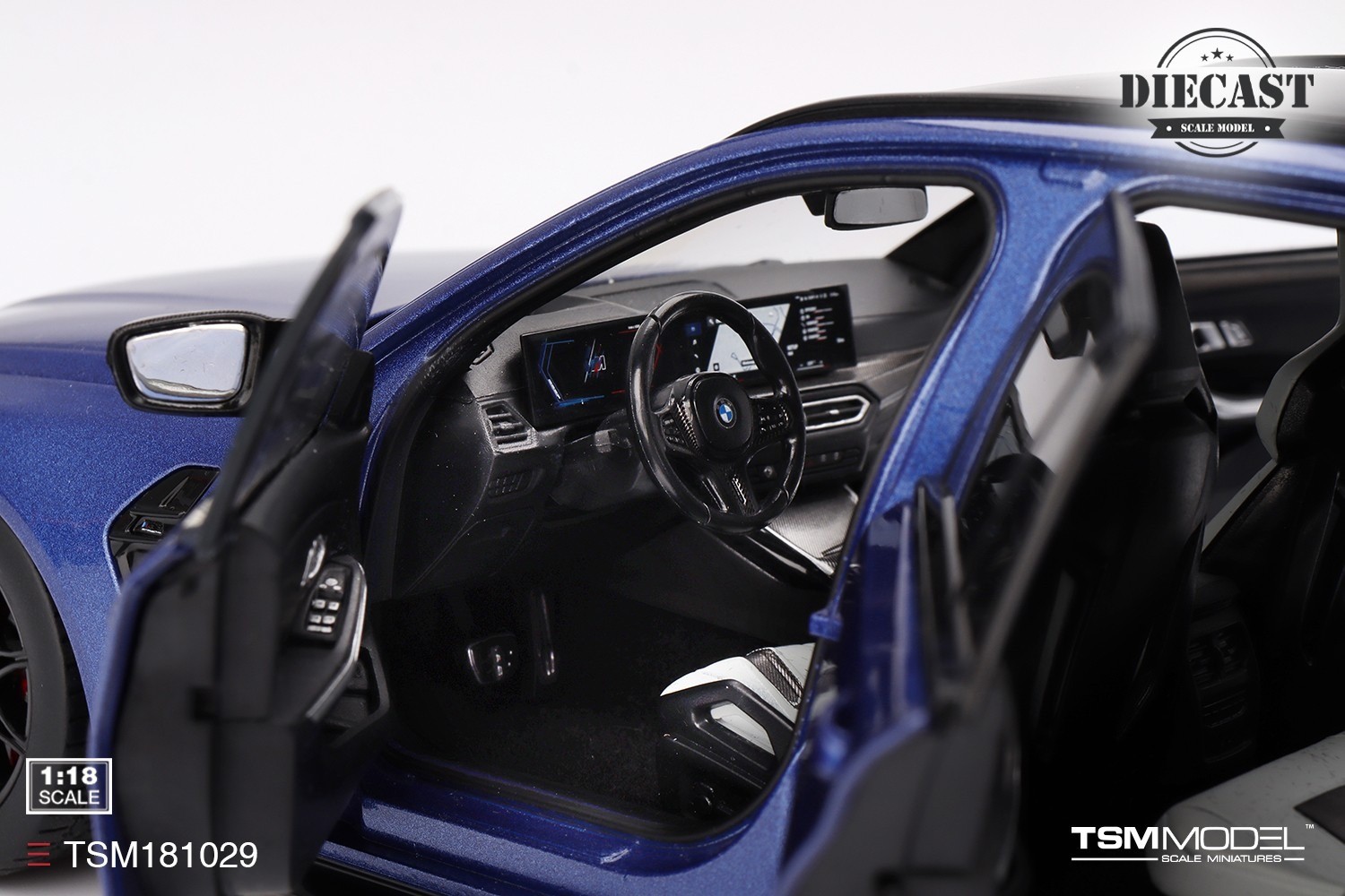 BMW M3 Touring M Portimao Blue Metallic in 1:18 scale by True Scale Miniatures